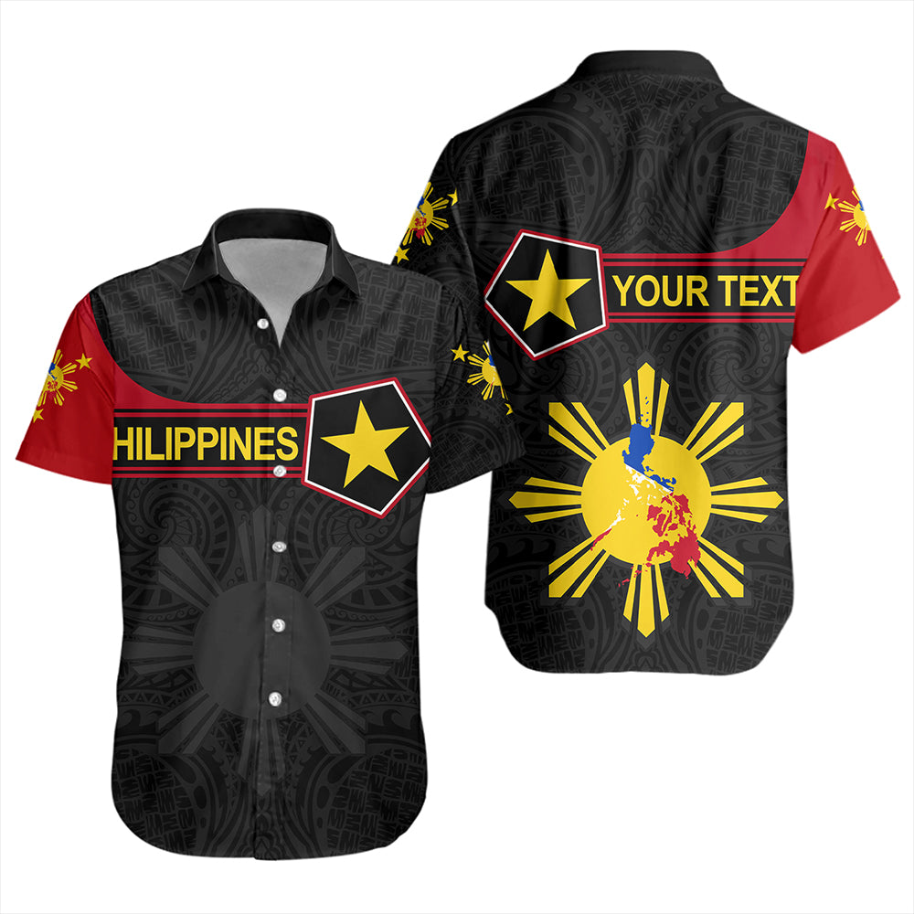 Philippines Short Sleeve Shirt Custom Polynesian Filipino Simple Style