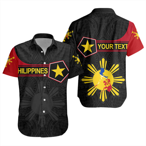 Philippines Short Sleeve Shirt Custom Polynesian Filipino Simple Style