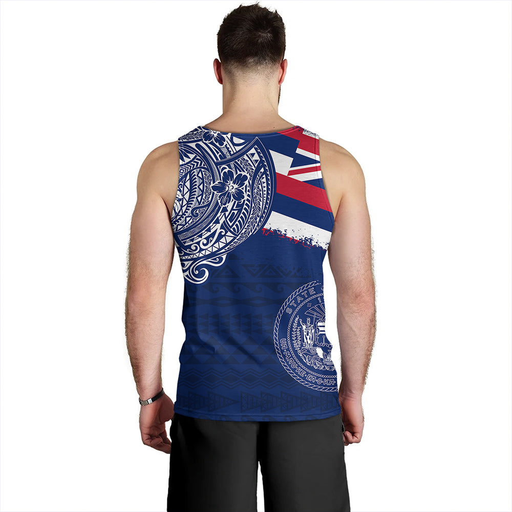 Hawaii Tank Top Polynesian Flag With Coat Of Arms