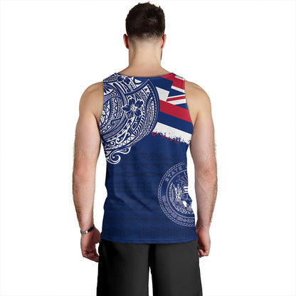 Hawaii Tank Top Polynesian Flag With Coat Of Arms