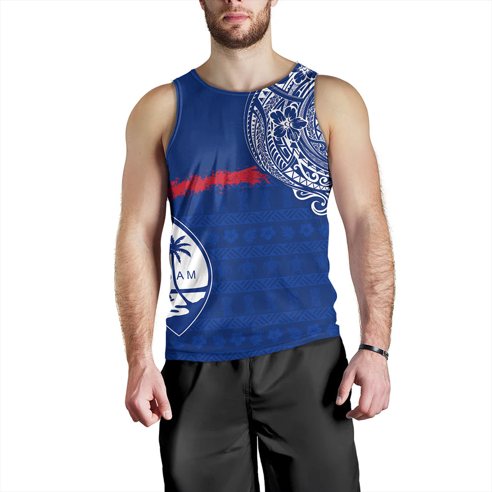 Guam Tank Top Polynesian Flag With Coat Of Arms