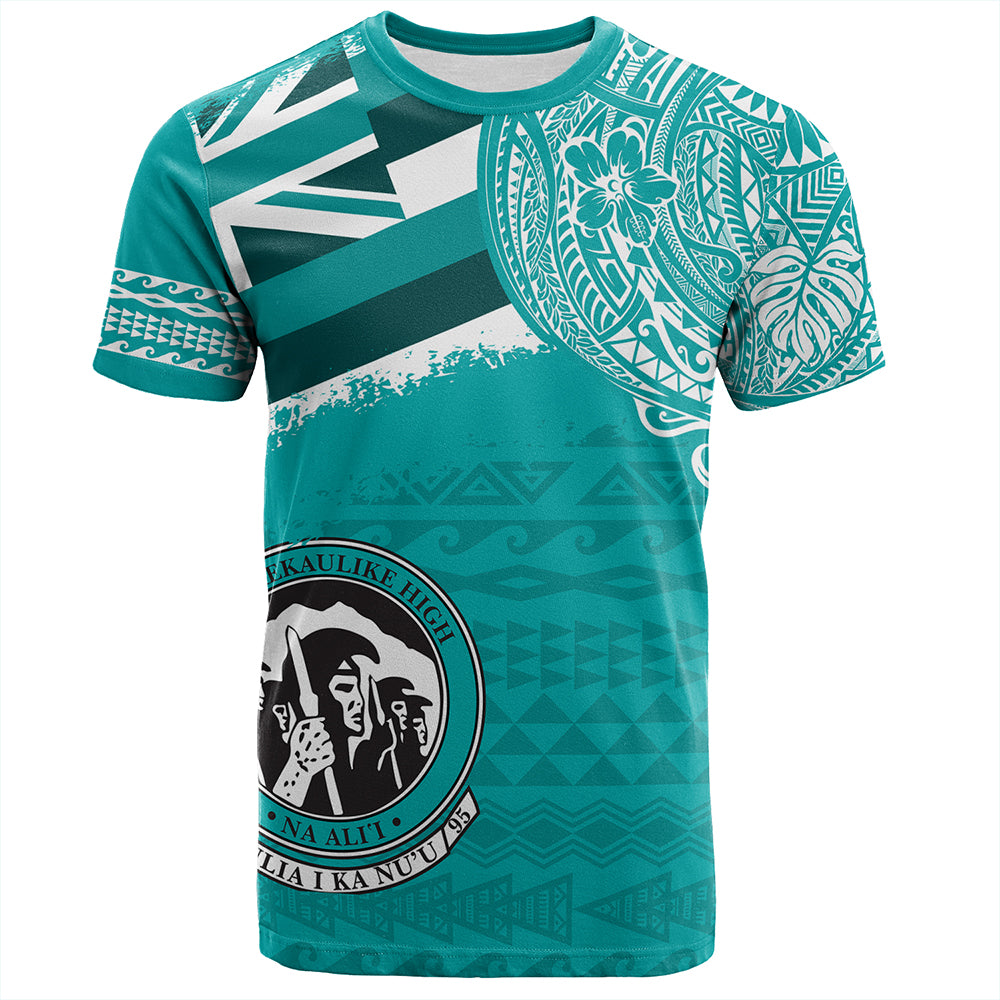 Hawaii T-Shirt King Kekaulike High School With Crest Style