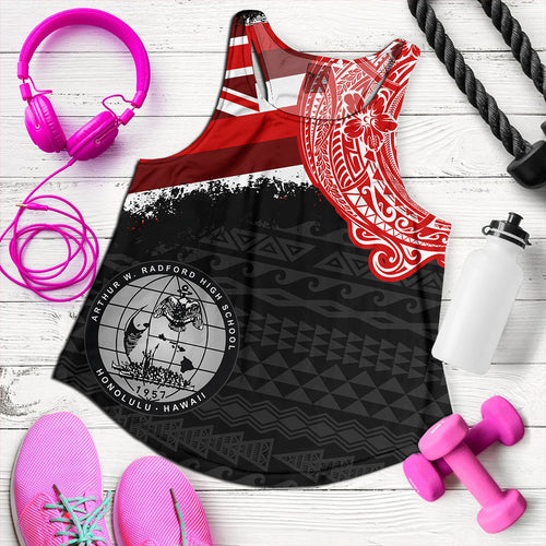 Hawaii Women Tank Admiral Arthur W Radford High School With Crest Style