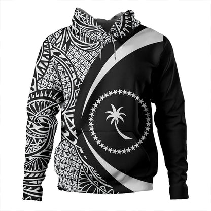Chuuk Hoodie Coat Of Arm Lauhala White Circle