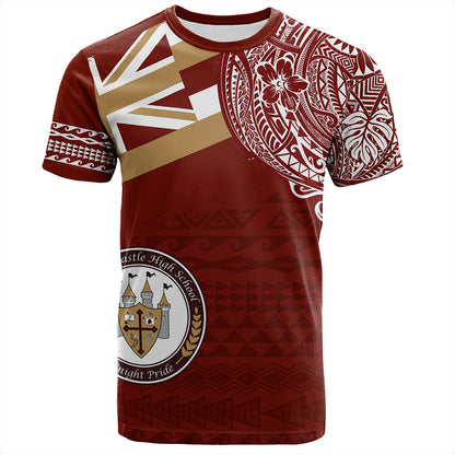 Hawaii T-Shirt James B. Castle High School With Crest Style