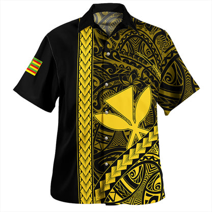 Hawaii Hawaiian Shirt Tribal Polynesian Kanaka Maoli Yellow