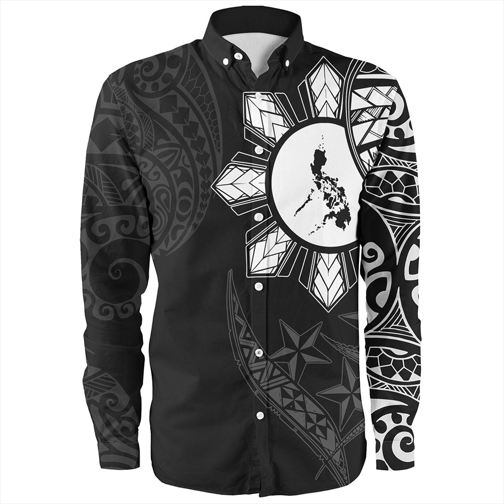 Philippines Long Sleeve Shirt Tribal Sun In My Heart