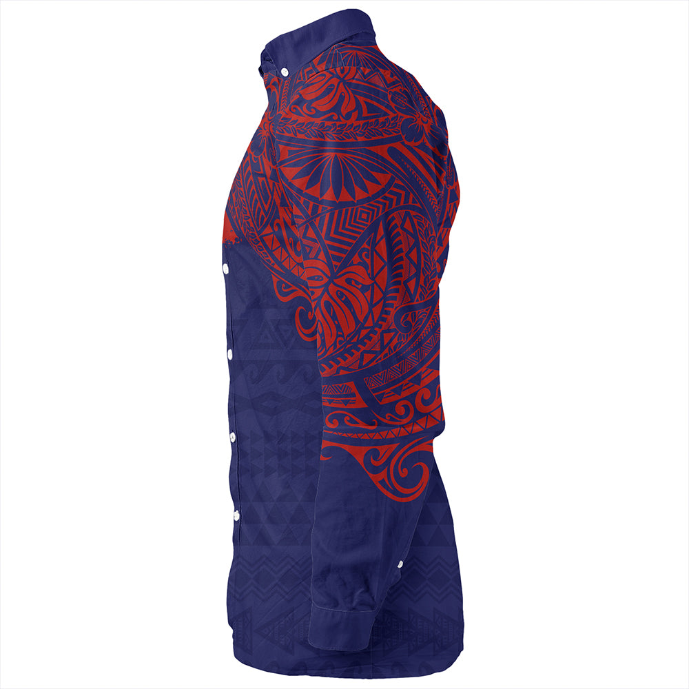 Hawaii Long Sleeve Shirt Waianae High School With Crest Style