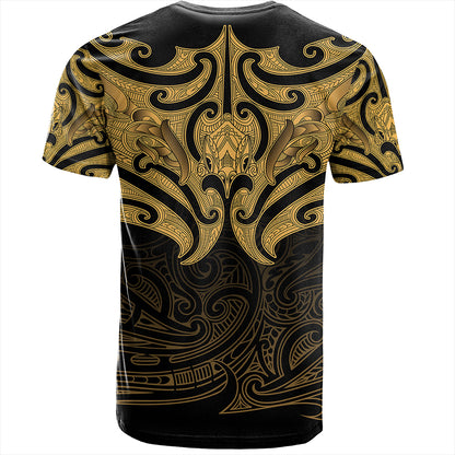 New Zealand T-Shirt Maori Gold Pattern