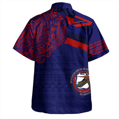 Hawaii Hawaiian Shirt Waianae High School With Crest Style