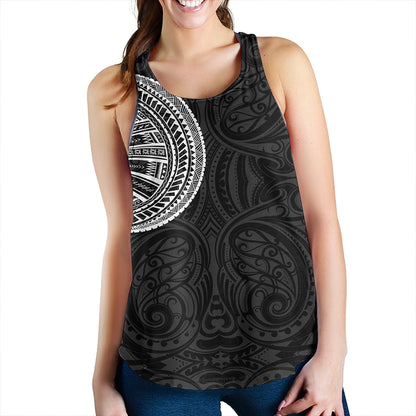Samoa Tribal Maori Tattoo Roman Reigns Women Tank White