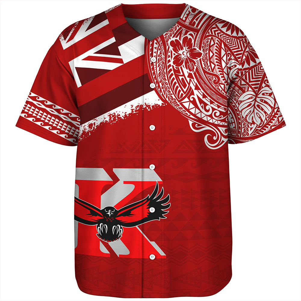 Hawaii Baseball Shirt Kauai High School With Crest Style