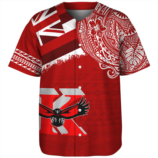 Hawaii Baseball Shirt Kauai High School With Crest Style
