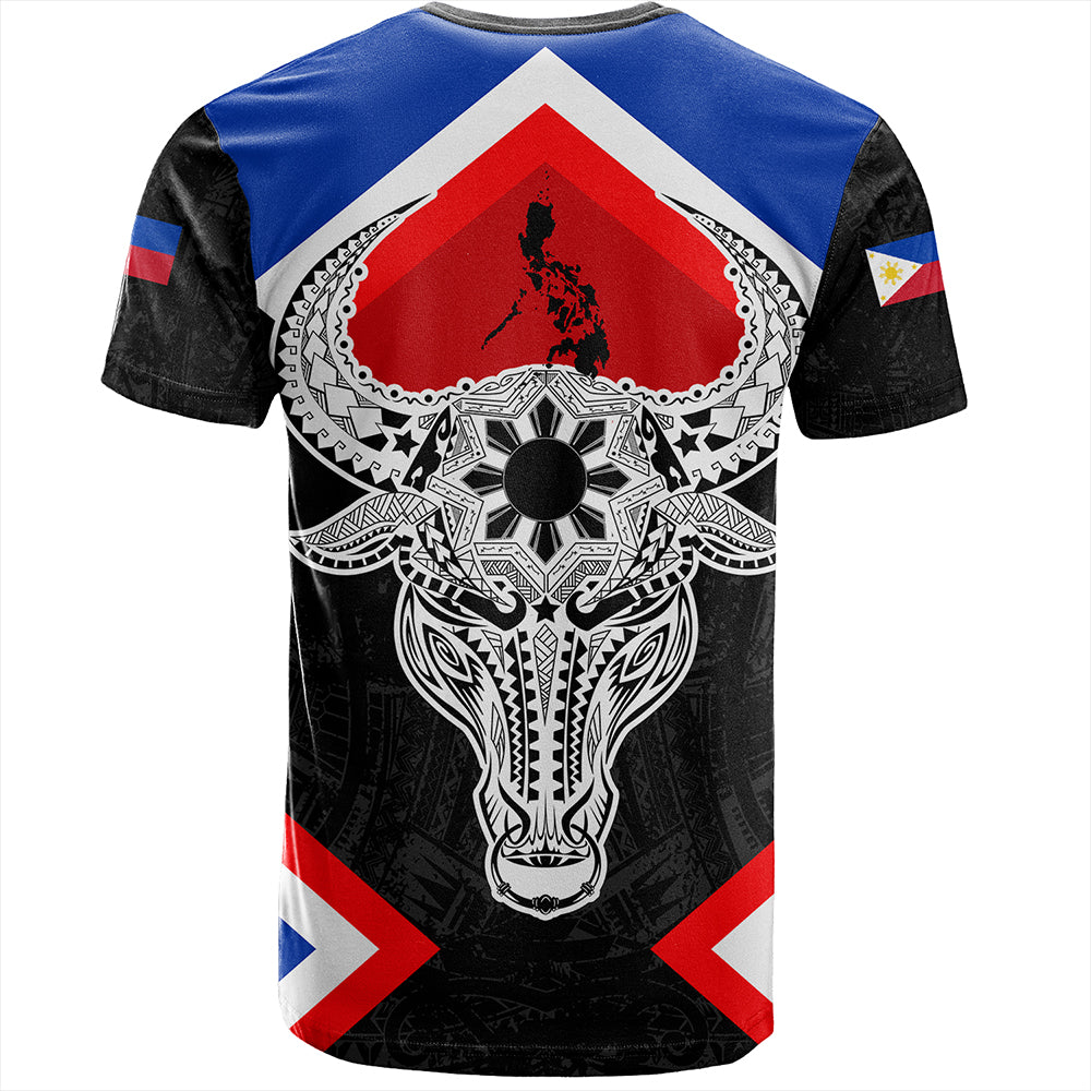 Philippines T-Shirt Water Buffalo Sun Tribal Style