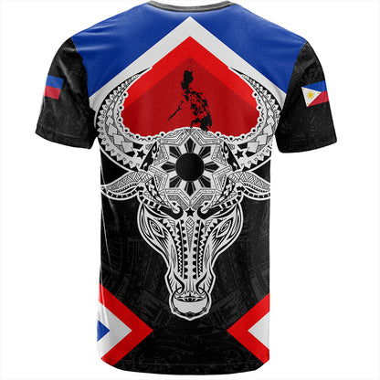 Philippines T-Shirt Water Buffalo Sun Tribal Style