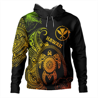 Hawaii Hoodie Hawaii Turtle Kanaka Reggae