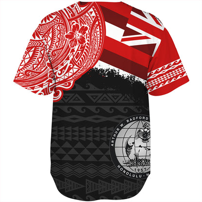 Hawaii Baseball Shirt Admiral Arthur W Radford High School With Crest Style