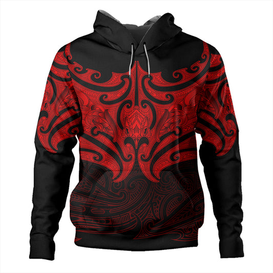 New Zealand Hoodie Maori Red Pattern