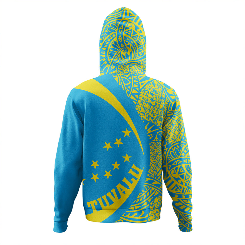Tuvalu Hoodie Coat Of Arm Lauhala Circle