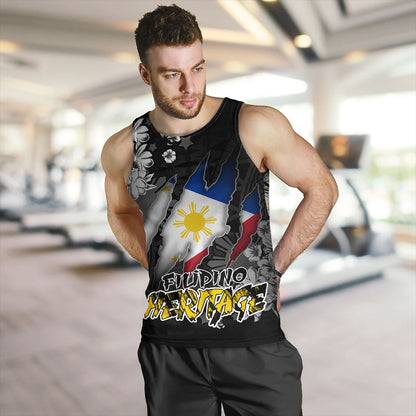 Philippines Custom Tank Top Filipino Heritage Blood Inside Me