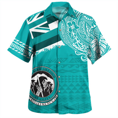 Hawaii Hawaiian Shirt King Kekaulike High School With Crest Style