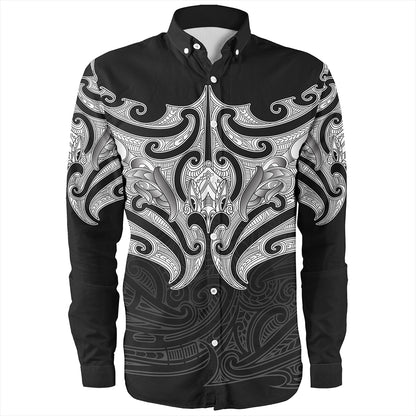 New Zealand Long Sleeve Shirt Maori Pattern