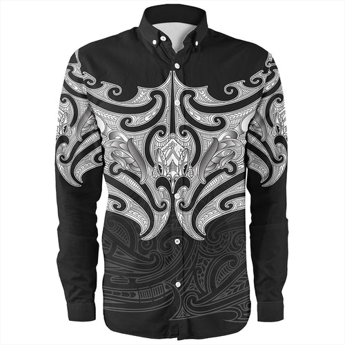 New Zealand Long Sleeve Shirt Maori Pattern