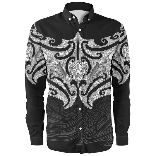New Zealand Long Sleeve Shirt Maori Pattern