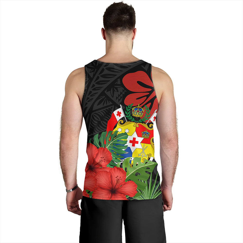 Tonga Tank Top Tonga Coat Of Arms Polynesian Hibiscus