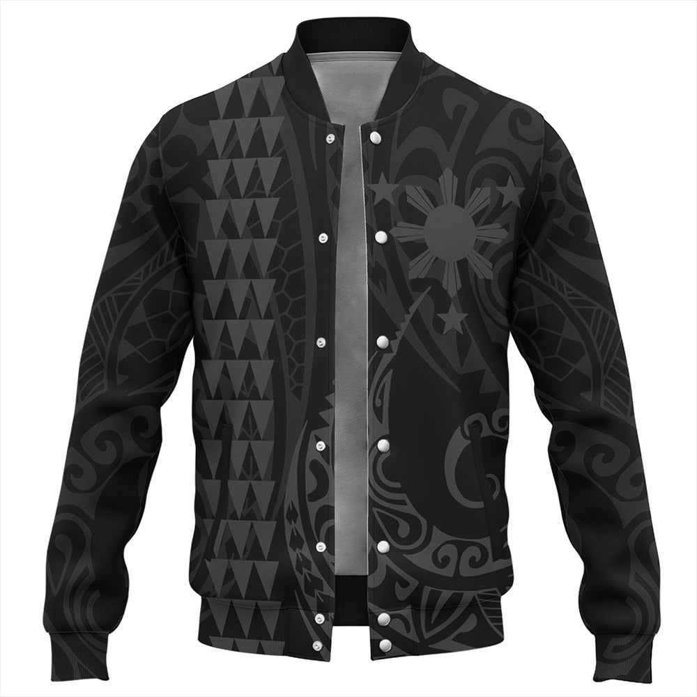 The Philippines Baseball Jacket Sun Gray Kakau Style