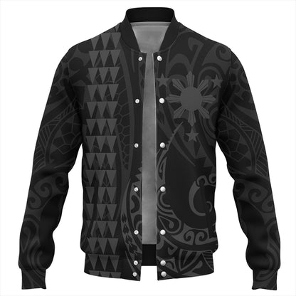 The Philippines Baseball Jacket Sun Gray Kakau Style