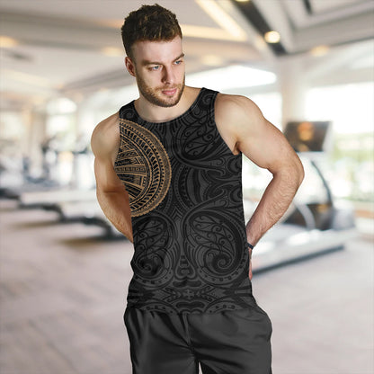 Samoa Tribal Maori Tattoo Roman Reigns Tank Top Gold