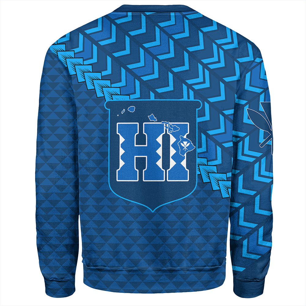 Hawaiian Sweatshirt Kanaka Maoli Kakau Style