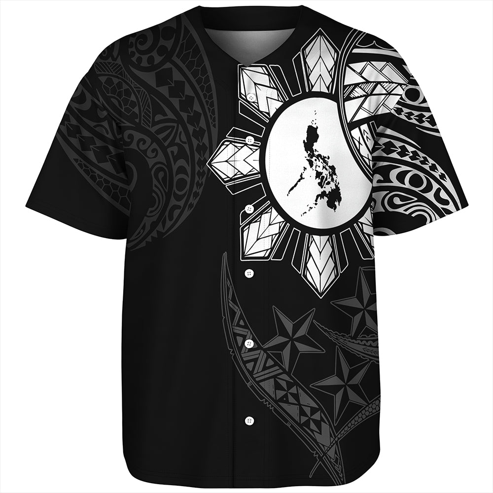 Philippines Baseball Shirt Tribal Sun In My Heart