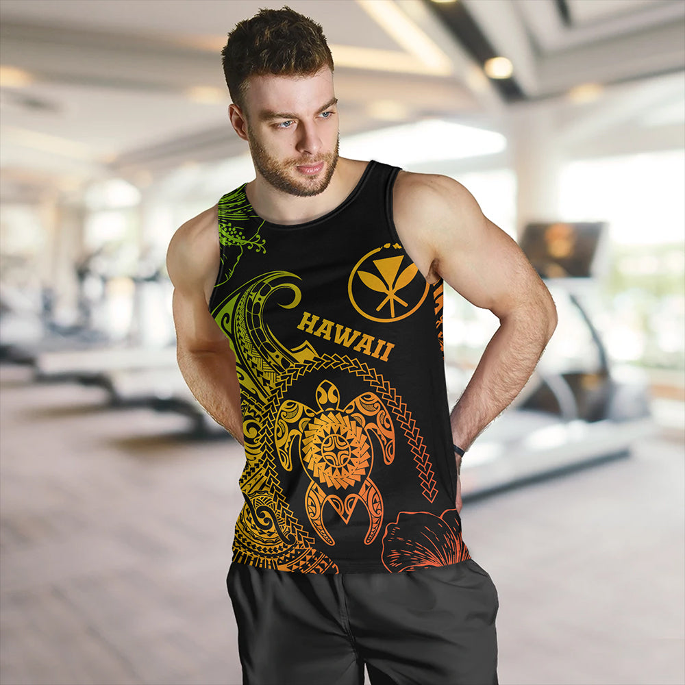 Hawaii Tank Top Hawaii Turtle Kanaka Reggae