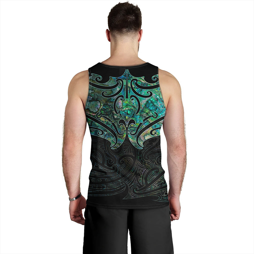 New Zealand Tank Top Maori Papua Shell Pattern