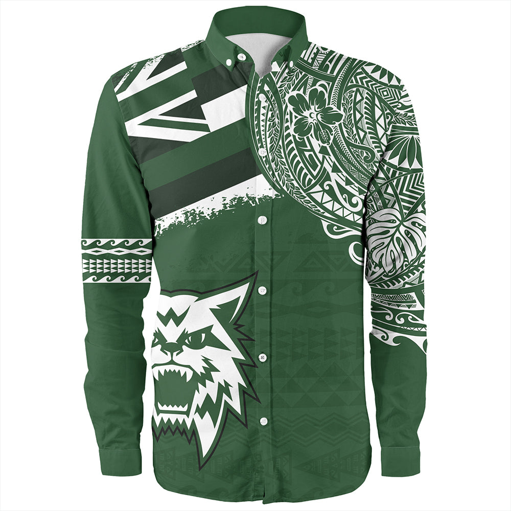 Hawaii Long Sleeve Shirt Konawaena High School With Crest Style