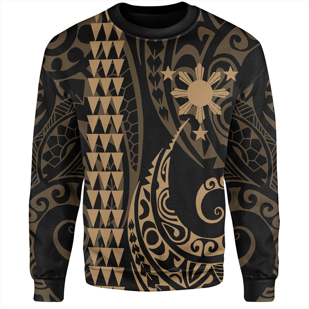 The Philippines Sweatshirt Sun Kakau Style