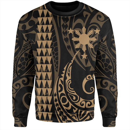 The Philippines Sweatshirt Sun Kakau Style