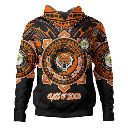 Hawaii Hoodie Custom James Campbell High School SaberNation Tribal Style