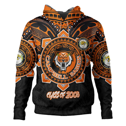 Hawaii Hoodie Custom James Campbell High School SaberNation Tribal Style