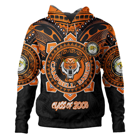 Hawaii Hoodie Custom James Campbell High School SaberNation Tribal Style