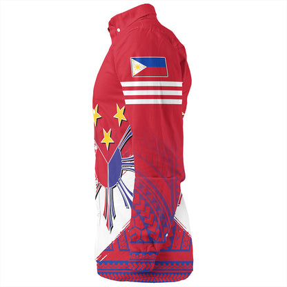 Philippines Long Sleeve Shirt Sun Star Quartar Style
