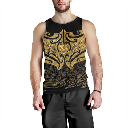 New Zealand Tank Top Maori Gold Pattern