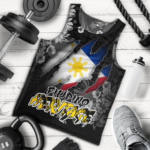 Philippines Custom Tank Top Filipino Heritage Blood Inside Me