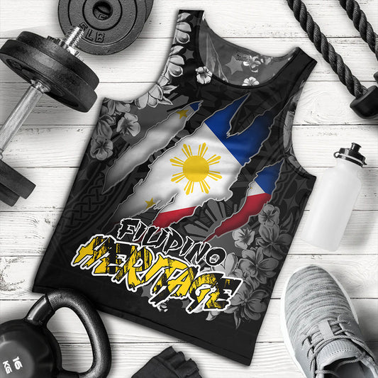 Philippines Custom Tank Top Filipino Heritage Blood Inside Me