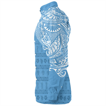 Micronesian Long Sleeve Shirt Federated States Of Micronesia Flag With Coat Of Arms