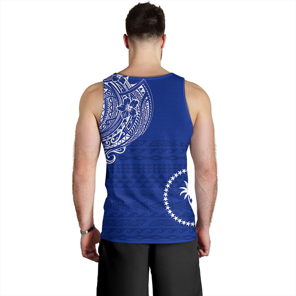 Chuuk Tank Top Polynesian Flag With Coat Of Arms