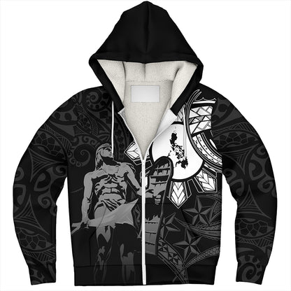 Philippines Sherpa Hoodie Lapu Lapu Sun Tribal In My Heart