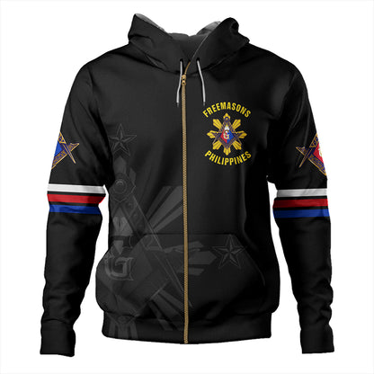 Philippines Hoodie Freemasons Filipino Star Letter Style